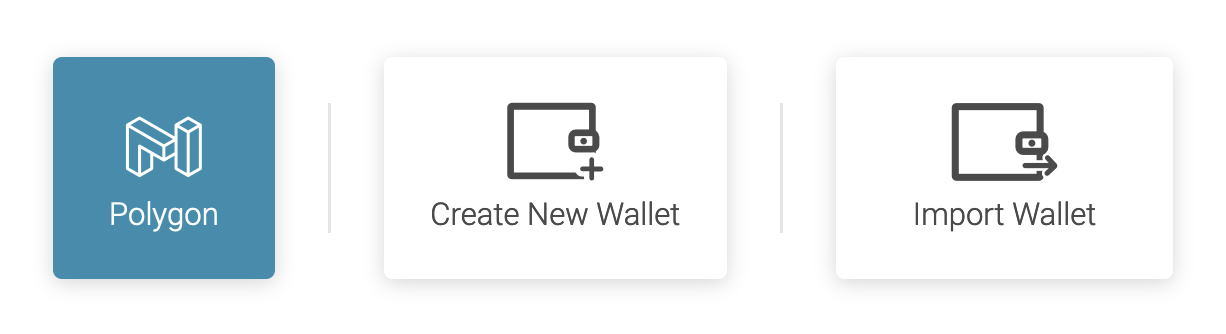 Create a new wallet