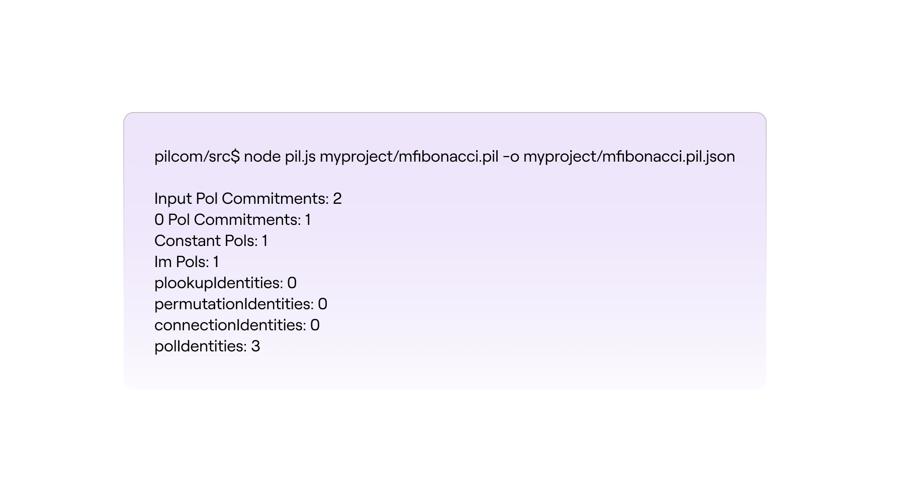 PILCOM Result For mFibonacci SM